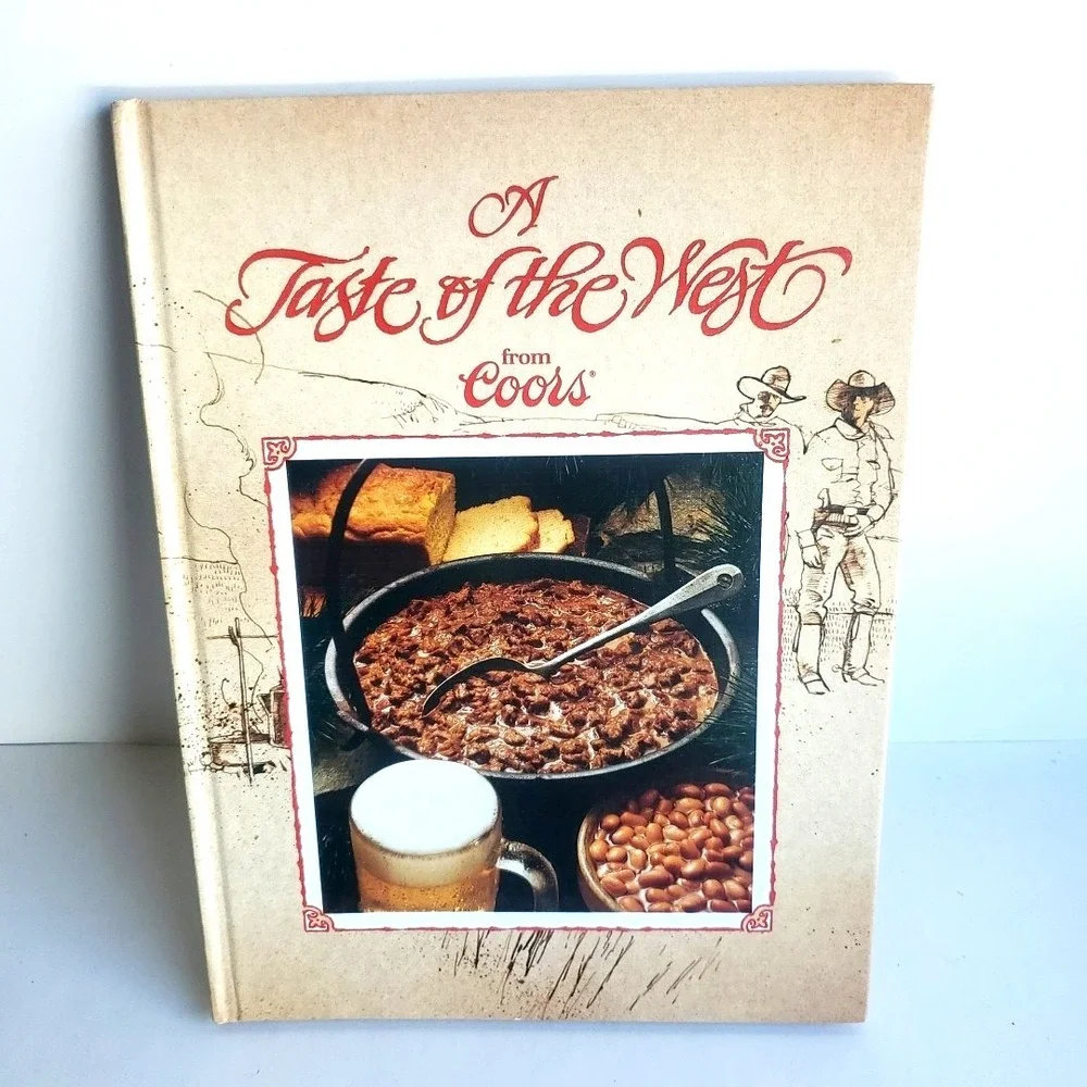 Vintage Coors Beer Promo Cookbook A Taste of the West History Hardcover 1981 NOS